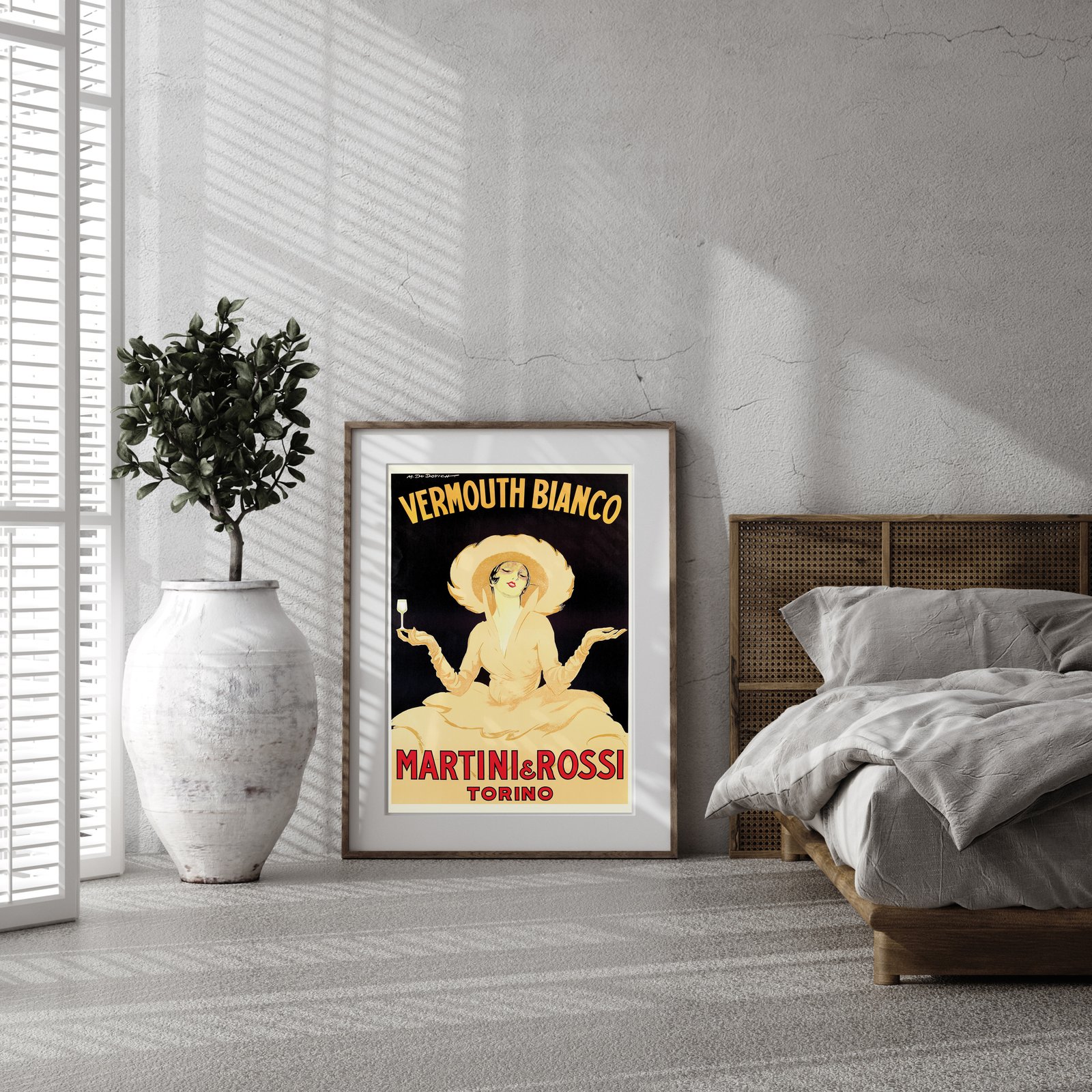 ポスター アート Vermouth Bianco（マルチェロ ドゥボビッチ） 額装品